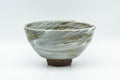 Japanese Matcha Bowl - Grey Hakeme Brush Glazed Ido-gata Chawan - 300ml - Tezumi