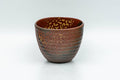 Japanese Teacup - Ash Glazed Youhen Tokoname-yaki Guinomi - 60ml - front view of the small cup
