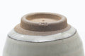 Tezumi — Japanese Teacup - Green White Drip-Glazed Agano-yaki Yunomi - 150ml — inverted showing the foot ring