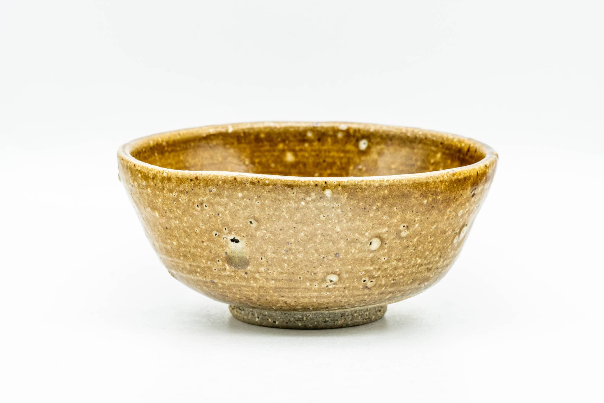 Japanese Matcha Bowl - Small Brown Textured Koicha Chawan - 150ml
