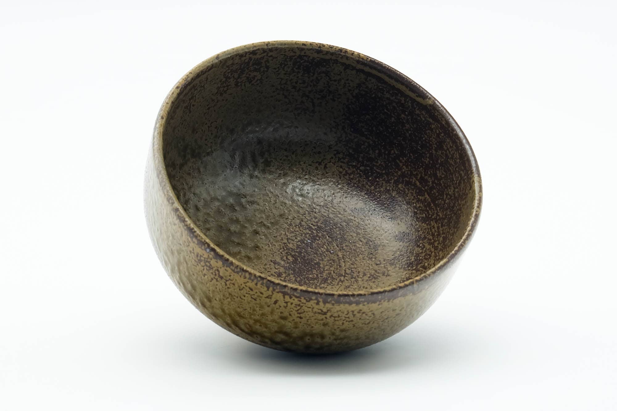 Japanese Matcha Bowl - Ash Green Glazed Shigaraki-yaki Wan-nari Chawan - 200ml