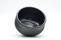 Tezumi — Japanese Matcha Bowl - Dark Grey Glazed Chawan - 250ml — three-quarter view
