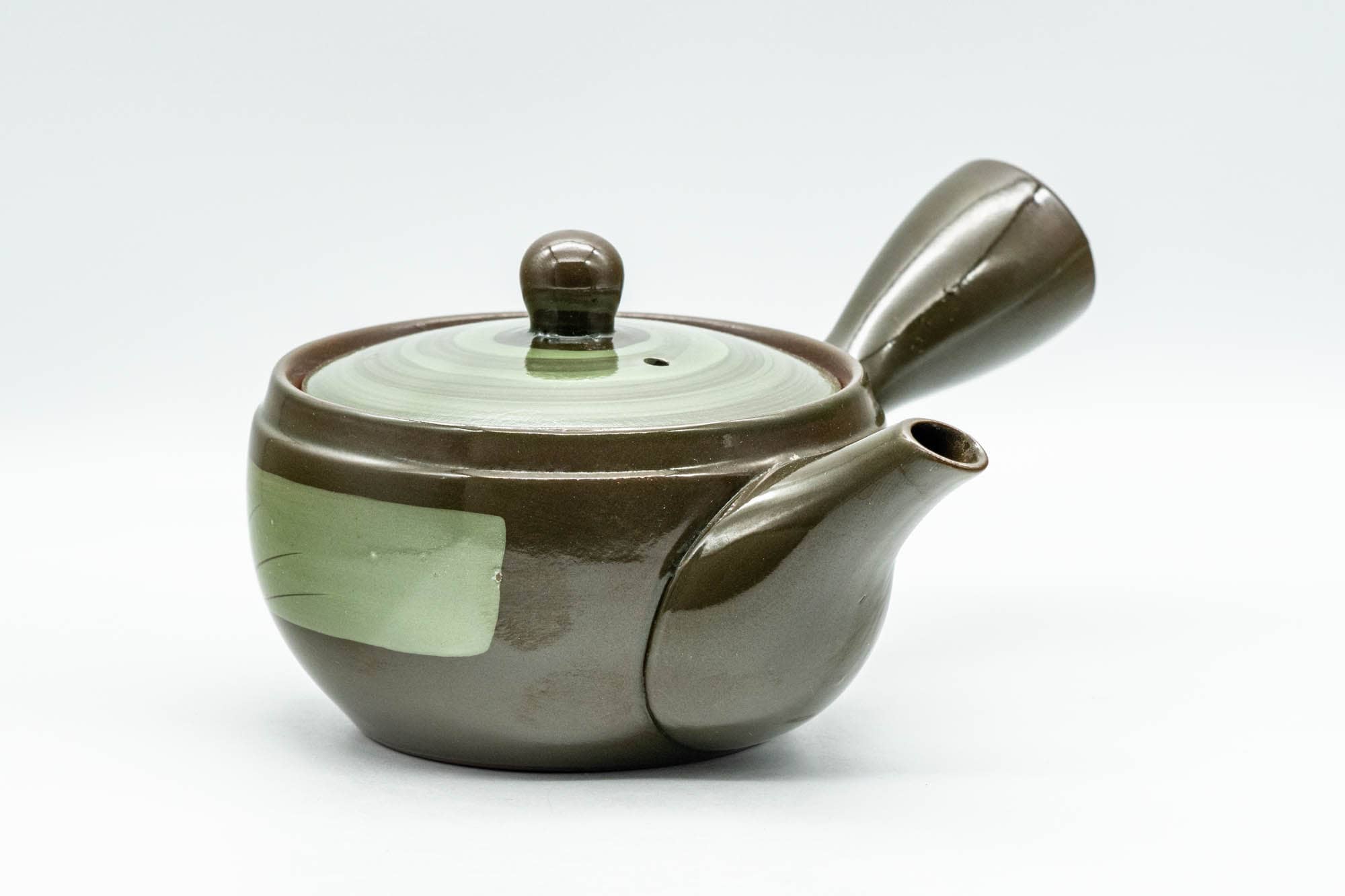Japanese Kyusu - Green Hakeme Mesh Teapot - 250ml - Tezumi