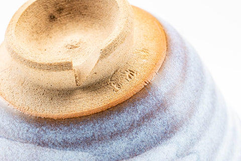 Japanese Teacup - Purple White Glazed Yunomi - 125ml