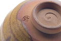 Tezumi — Japanese Matcha Bowl - Mottled Yellow Glazed Chawan - 400ml — inverted showing the foot ring