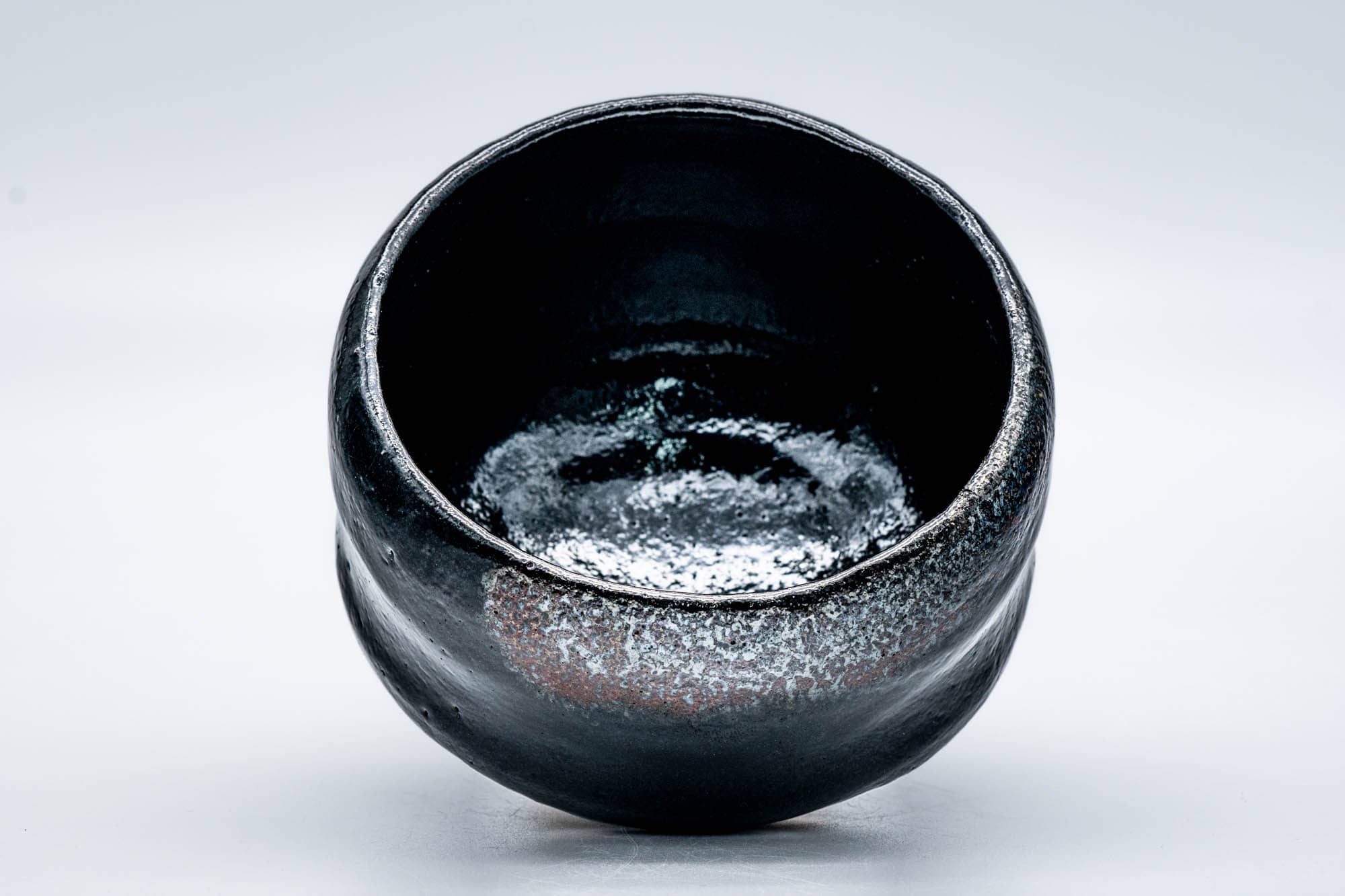 Japanese Matcha Bowl - 松楽窯 Shoraku Kiln - Black Kuro-raku Chawan - 300ml