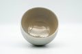 Tezumi — Japanese Matcha Bowl - Beige Grey Glazed Wan-nari Chawan - 350ml — three-quarter view