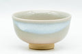 Japanese Teacup - Tsubaki Kiln - Pair of Small Hagi-yaki Guinomi - 40ml - angled view of a single cup