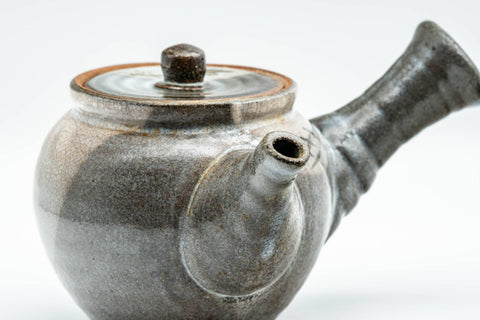 Japanese Kyusu - Bird Grey Karatsu-yaki Debeso Teapot - 350ml - Tezumi