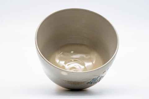 Japanese Matcha Bowl - Floral Rickshaw Kyo-yaki Chawan - 300ml