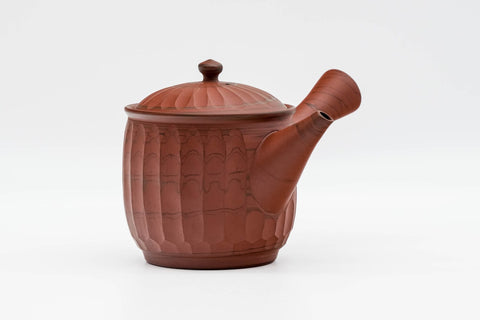 Faceted Red Nerikomi Tokoname Teapot - 350ml