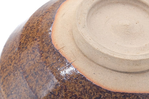 Japanese Matcha Bowl - Brown Speckled Chawan - 400ml