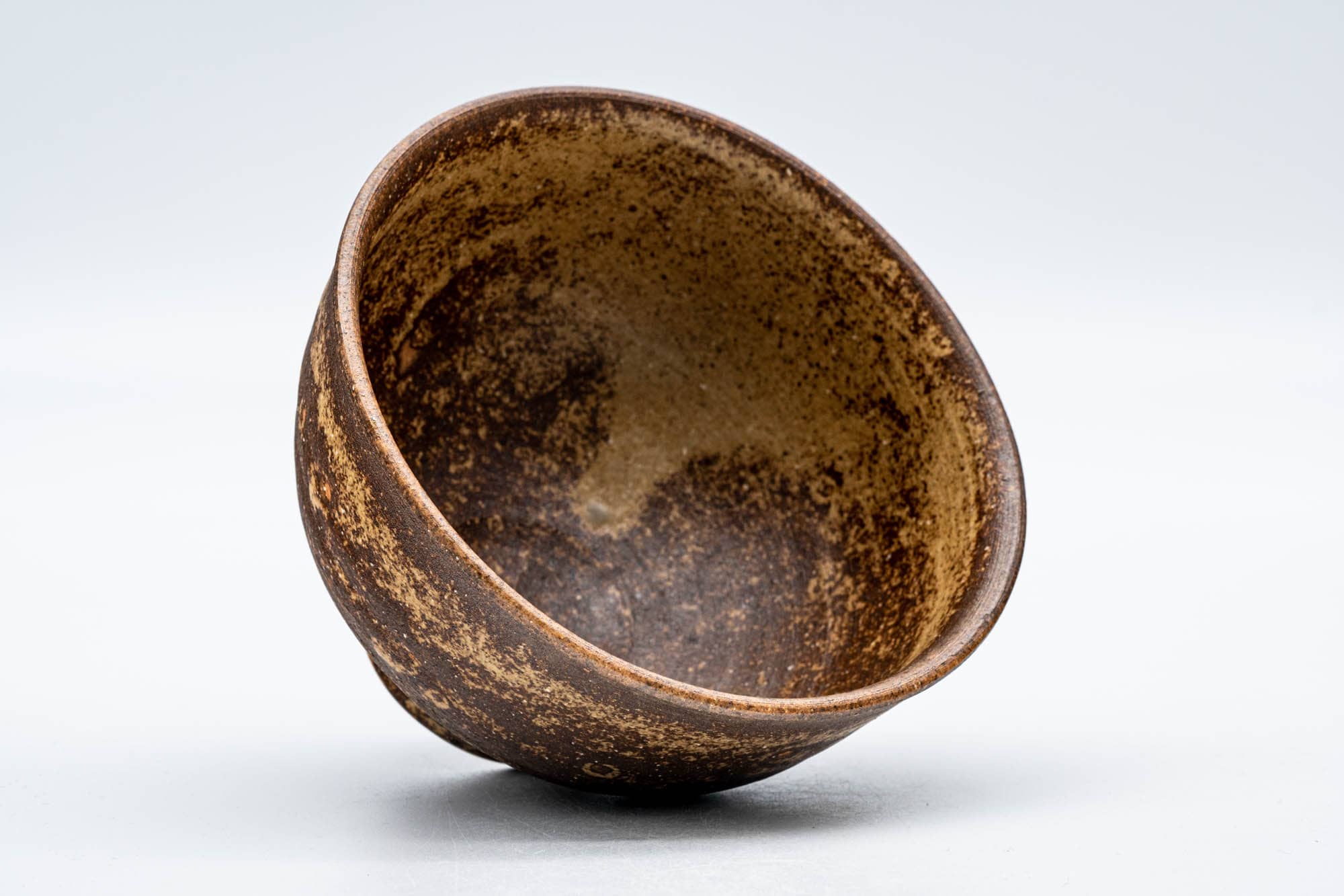 Japanese Matcha Bowl - 山口宏夢 Hiroshi Yamaguchi - 見谷窯 Midani Kiln - Ash Glazed Stoneware Seto-yaki Chawan - 300ml