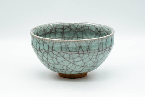Japanese Matcha Bowl - 澤田秀一 Sawada Shuichi of Shusen Toen - Green Celadon Mino-yaki Chawan - 350ml