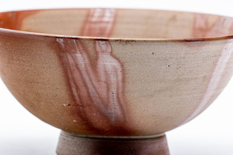 Tezumi — Japanese Matcha Bowl - Hidasuki Rice Straw Bizen-yaki Chawan - 150ml — three-quarter view