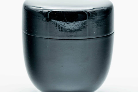 Japanese Natsume - Large Black Lacquer Matcha Tea Caddy - 110ml