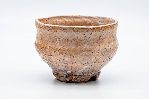 Japanese Matcha Bowl - 都野栖雲 Tsuni Seiun - Biwa-iro Glazed Hagi-yaki Chawan - 300ml