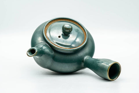 Japanese Kyusu - Green Glazed Agano-yaki Do-ake Teapot - 300ml - Tezumi