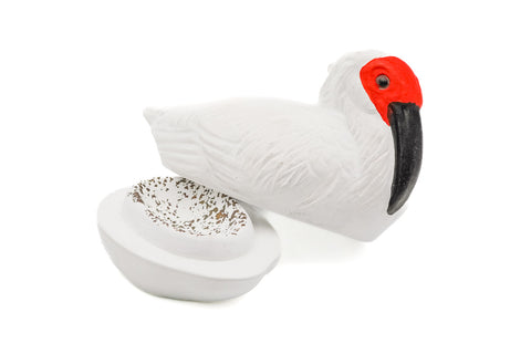 Japanese Kogo - Crested Ibis Incense Container