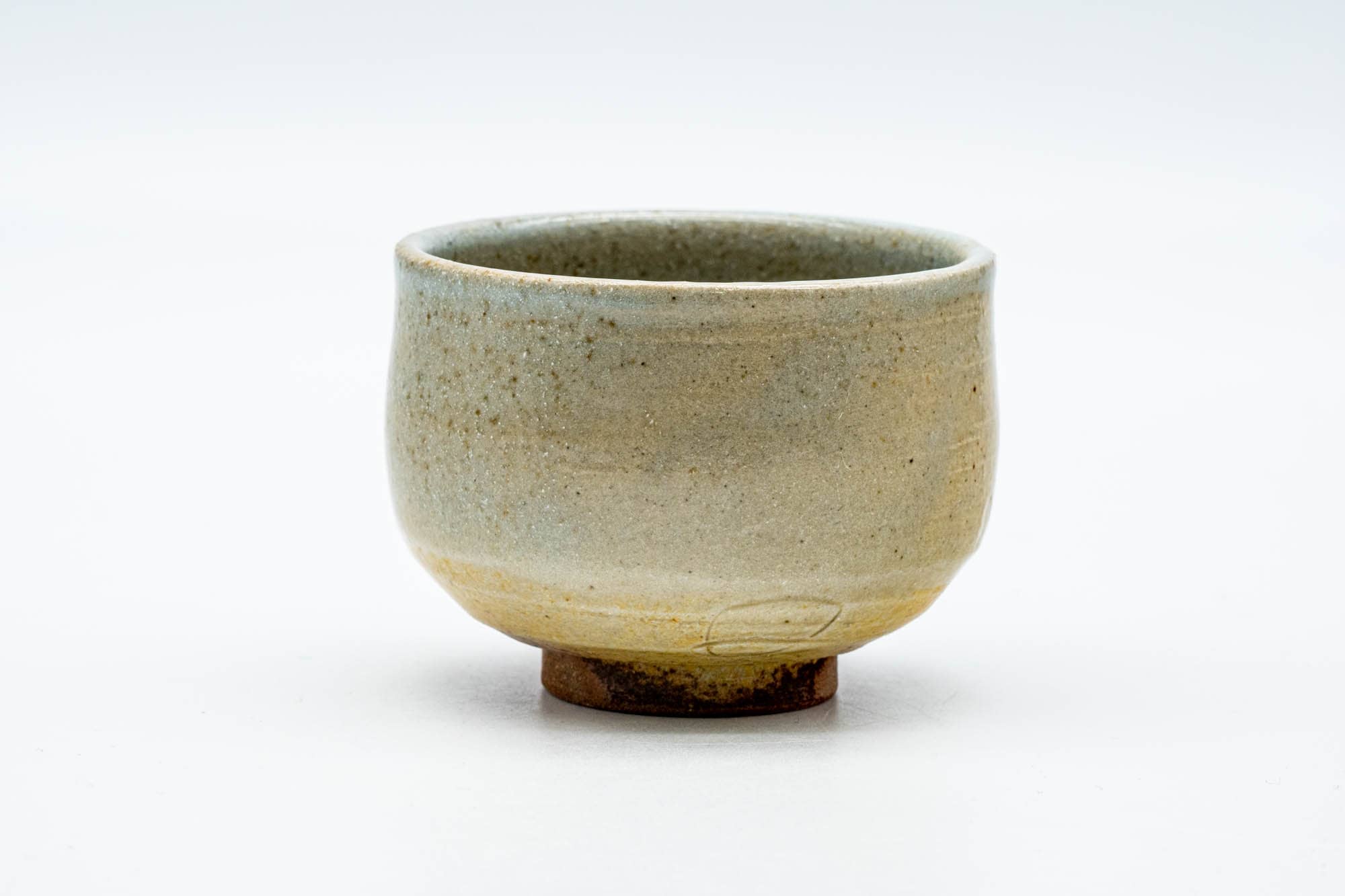 Japanese Teacup - Speckled Beige Gray Glazed Shigaraki-yaki Yunomi - 150ml