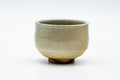 Tezumi — Japanese Teacup - Speckled Beige Gray Glazed Shigaraki-yaki Yunomi - 150ml — front view from another angle