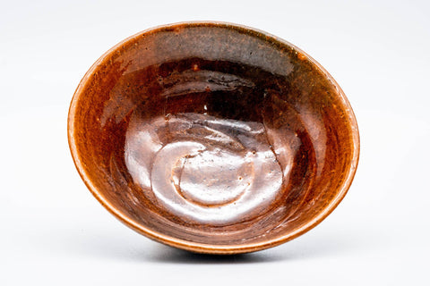 Orange Candy Glazed Raku Summer Chawan