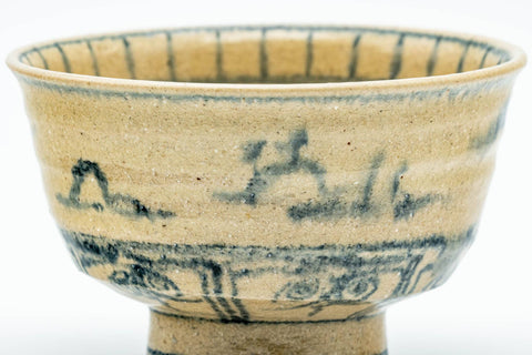 Japanese Matcha Bowl - 林 Antique Landscape Vietnamese-style Chawan - 250ml