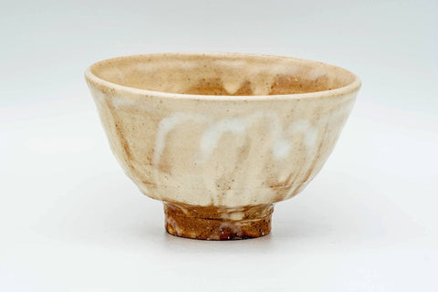 Japanese Matcha Bowl - 廣瀬淡雅 Tamasa Hirose - Beige Ido-gata Hagi-yaki Chawan - 300ml