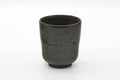 Tezumi — Japanese Teacup - Deep Green Wabi Yunomi - 215ml — front view from another angle