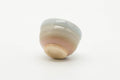 Tezumi — Japanese Teacup - Small Beige White Glazed Hagi-yaki Guinomi - 40ml — top-down view of the interior