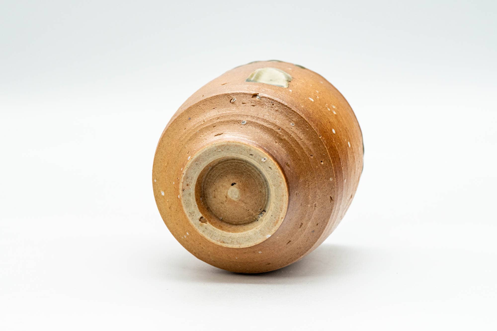Japanese Teacup - Green Glazed Shigaraki-yaki Yunomi - 150ml