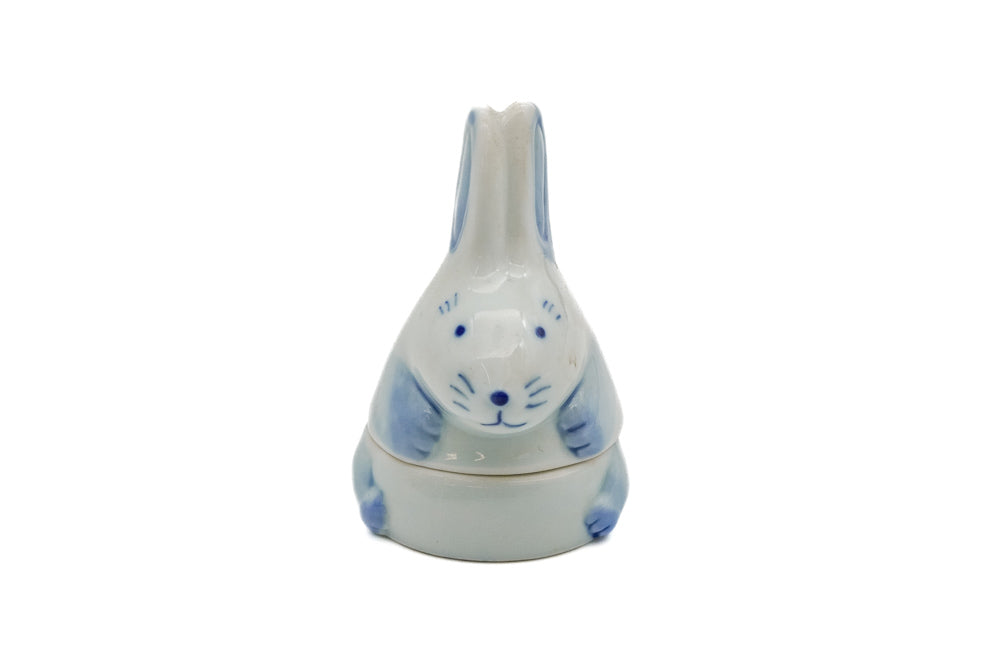 Japanese Kogo - Porcelain Year of the Rabbit Incense Container