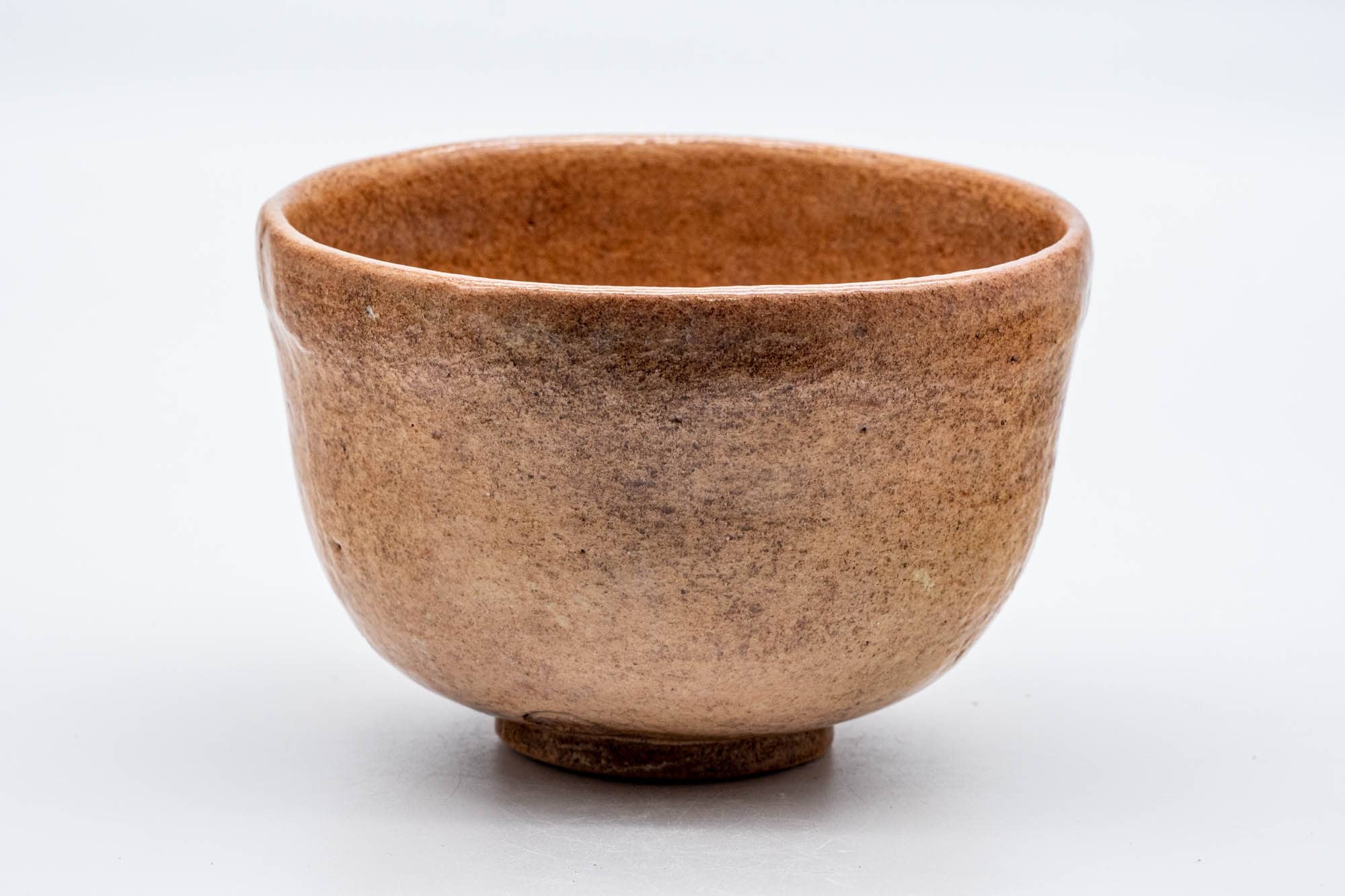 Japanese Matcha Bowl - 手 Biwa-iro Glazed Raku-yaki Wan-nari Chawan - 300ml