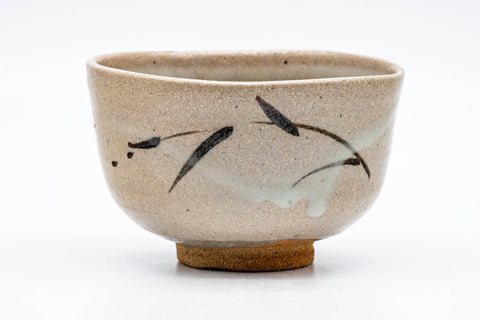 Japanese Matcha Bowl - 井上東也 Tōya Inoue - 鏡山窯 Kyōzan Kiln - Drip-Glazed Karatsu-yaki Chawan - 300ml