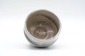 Tezumi — Japanese Matcha Bowl - Milky White Grey Hakeme Glazed Chawan - 100ml — three-quarter view