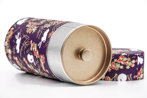 Purple Rabbit Washi Tea Canister - 200g