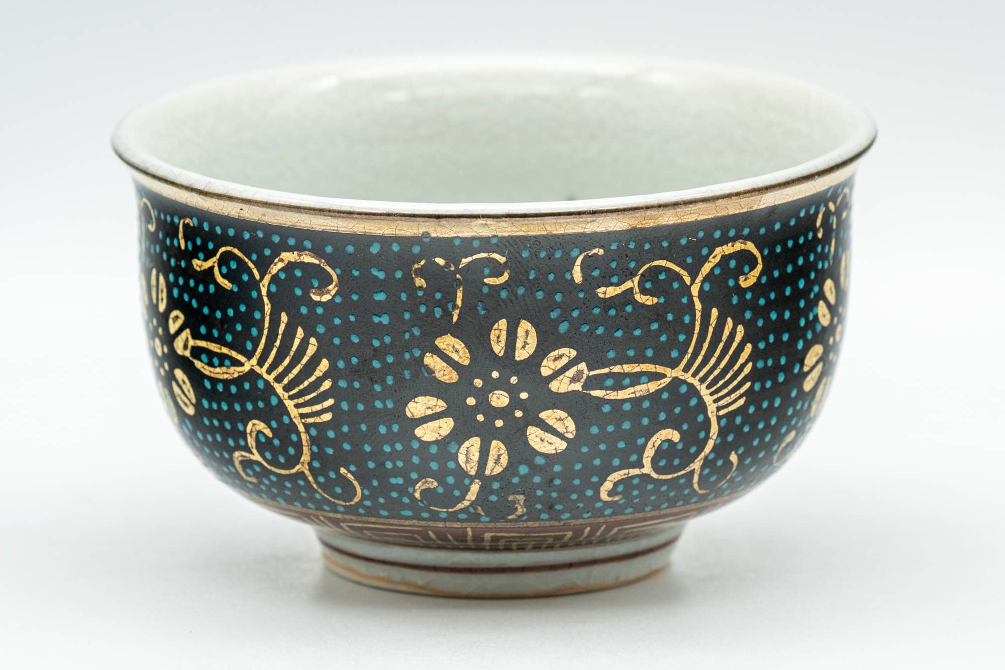 Tezumi Kutani-yaki Yunomi Teacup - Thumbnail 3
