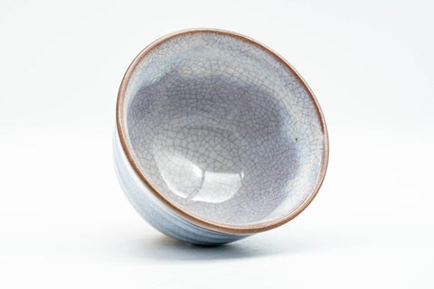 Japanese Teacup - Purple White Glazed Yunomi - 125ml