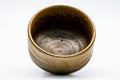 Tezumi — Japanese Matcha Bowl - Brown Yellow Speckled Glaze Chawan - 200ml — three-quarter view