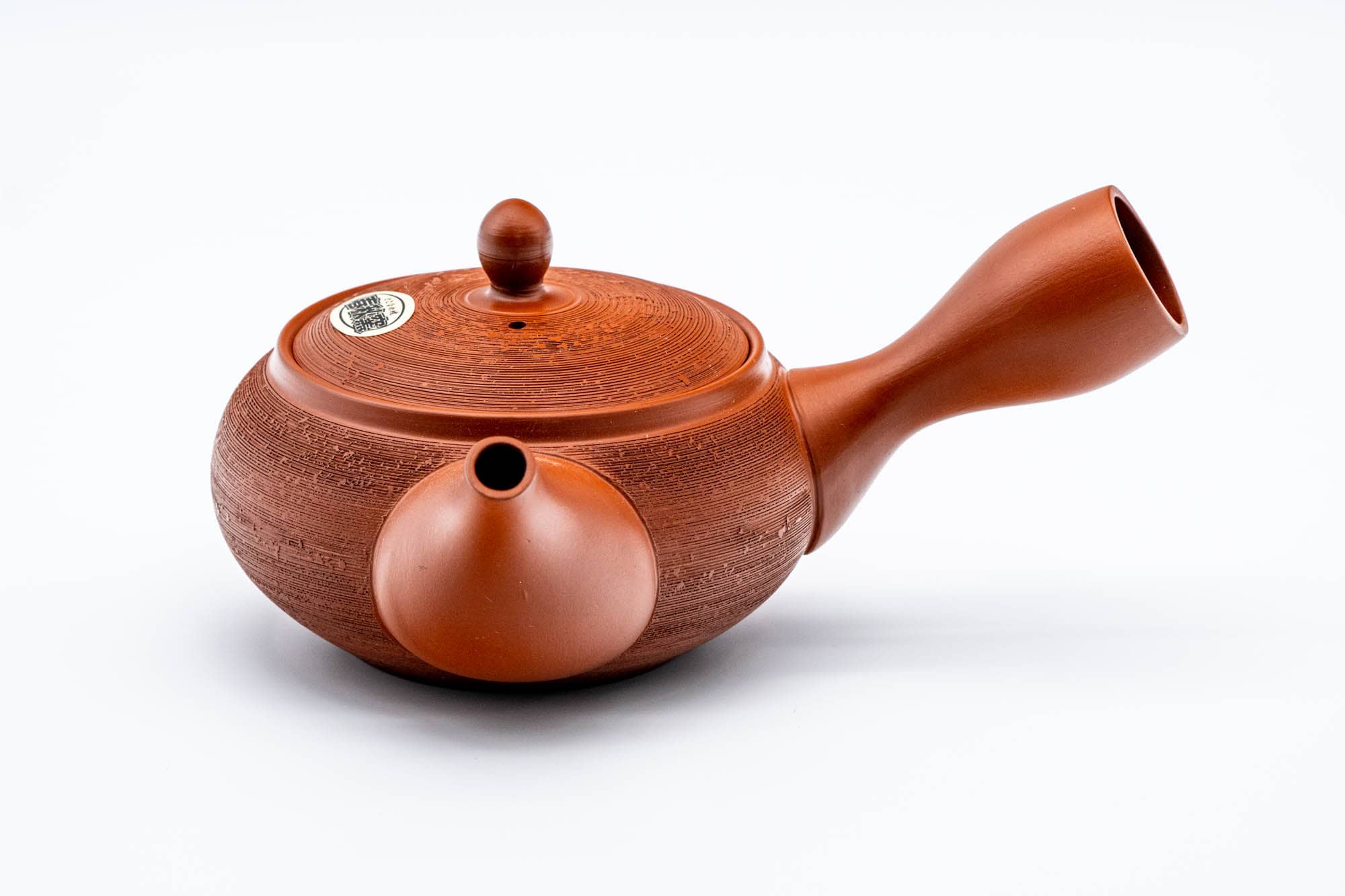 Japanese Kyusu - 春秋 Shunju Kiln - Matsukawa Pine Bark Textured Tokoname-yaki Teapot - 320ml