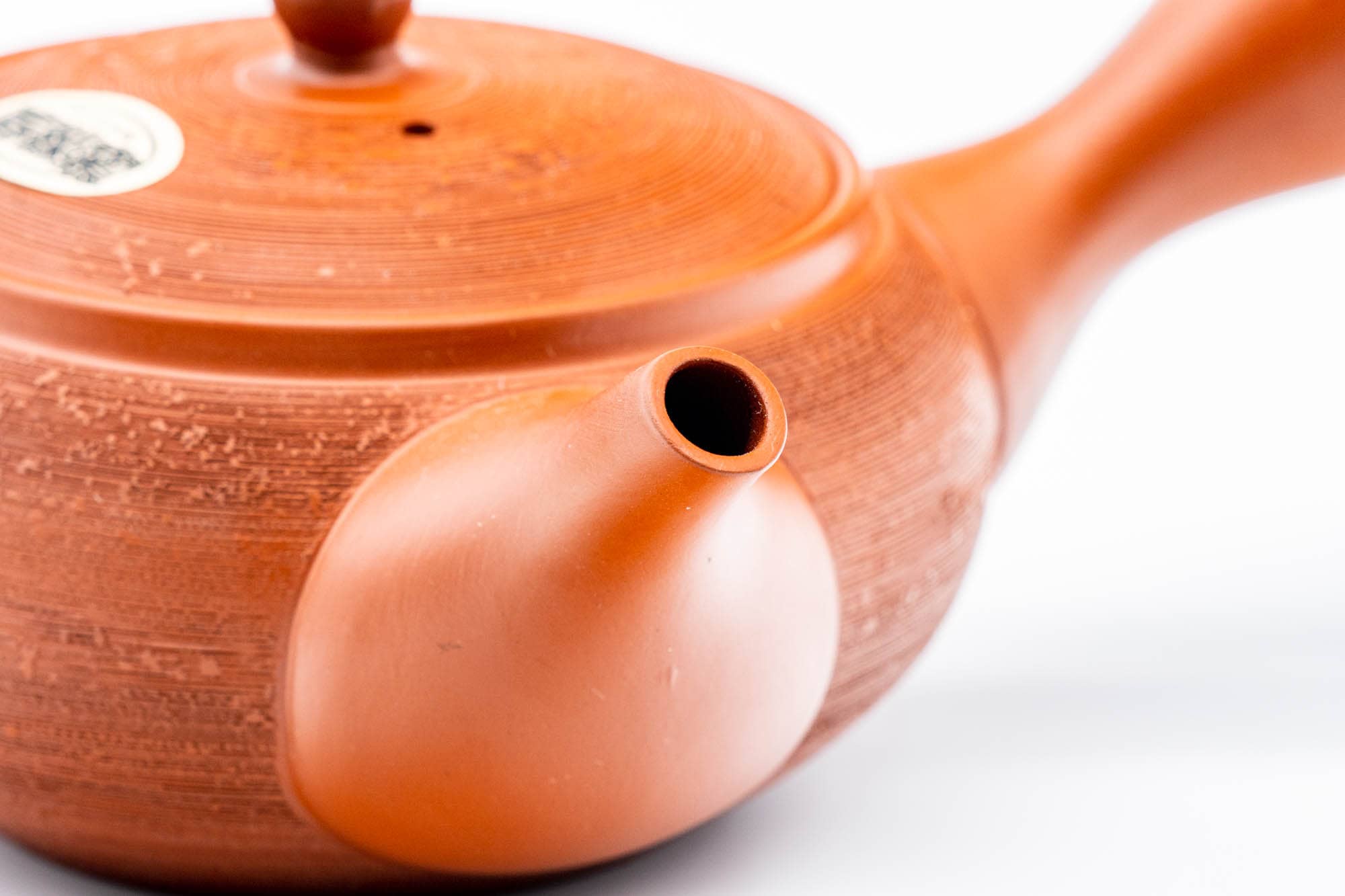 Japanese Kyusu - 春秋 Shunju Kiln - Matsukawa Pine Bark Textured Tokoname-yaki Teapot - 320ml