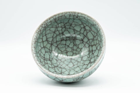 Japanese Matcha Bowl - 澤田秀一 Sawada Shuichi of Shusen Toen - Green Celadon Mino-yaki Chawan - 350ml