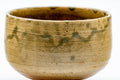 Tezumi — Japanese Matcha Bowl - Earthy Drip-Glazed Shigaraki-yaki Hantsutsu-gata Chawan - 350ml — tipped to show the interior