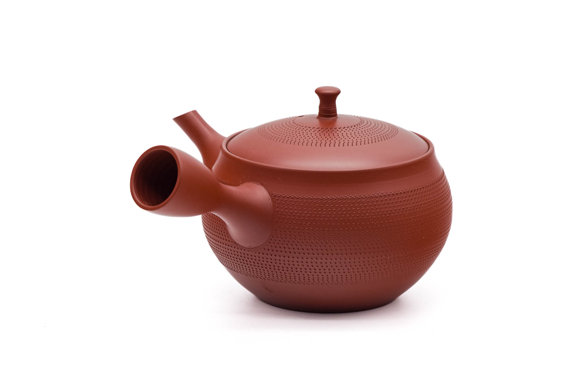 Dotted Red Shudei Tokoname Teapot - Thumbnail 2