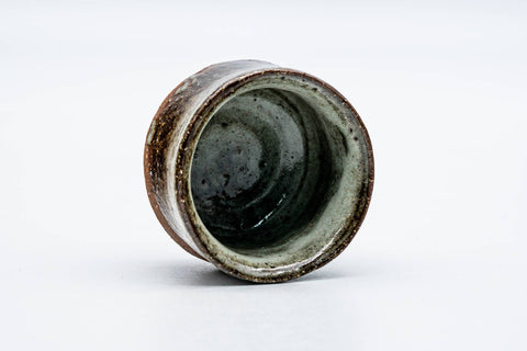 Japanese Teacup - Brown Green Drip-Glazed Yunomi - 70ml