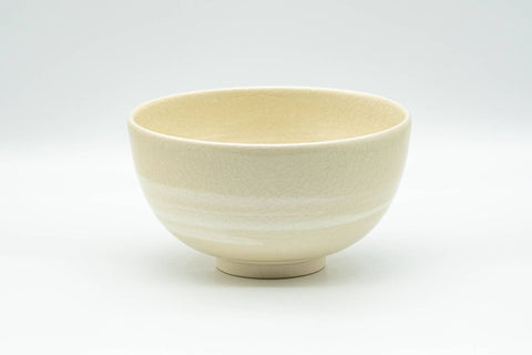 Japanese Matcha Bowl - Beige Hakeme Kyo-yaki Chawan - 300ml