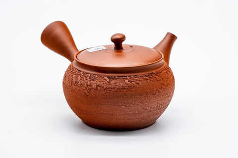 Pine Bark Textured Shudei Tokoname Teapot - 250ml