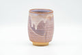 Tezumi — Japanese Teacup - Purple Drip-Glazed Hagi-yaki Yunomi - 140ml — front view