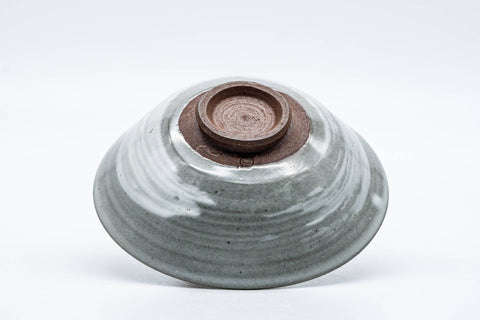 Tezumi — Japanese Matcha Bowl - Brush Stroke Hakeme Kiyomizu-yaki Chawan - 150ml — top-down view of the interior