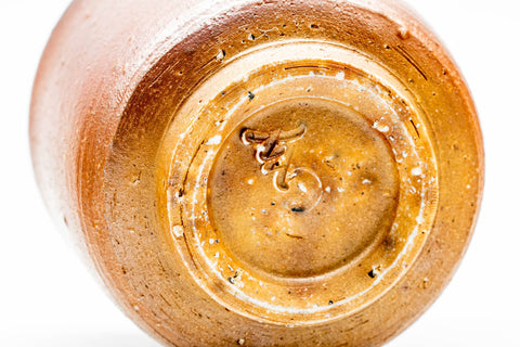 Japanese Teacup - Brown Earthy Bizen-yaki Yunomi - 85ml